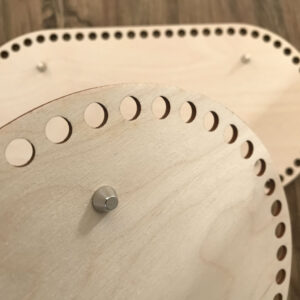 Wooden Crochet Bases With Feet