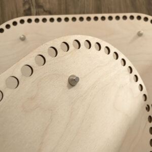 Wooden Crochet Bases With Feet
