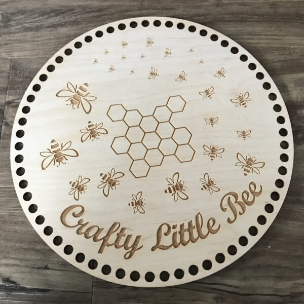 Personalised Wooden Crochet Basket Bases