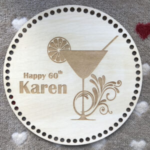 Personalised Wooden Crochet Basket Bases