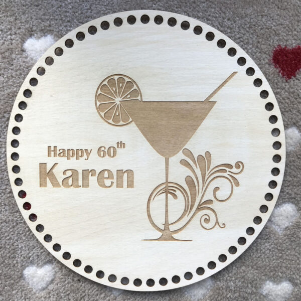Personalised Wooden Crochet Basket Bases