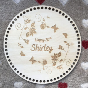 Personalised Wooden Crochet Basket Bases