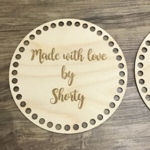 Personalised Wooden Crochet Basket Bases