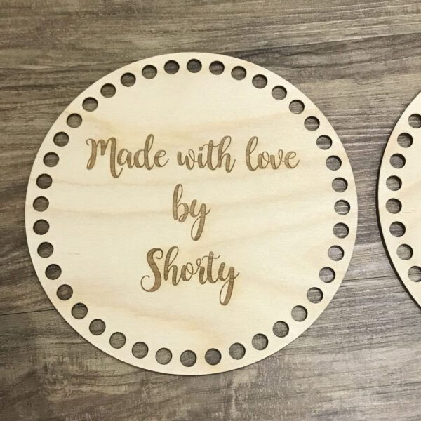 Personalised Wooden Crochet Basket Bases
