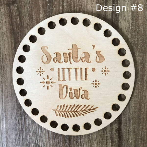 Christmas Wooden Crochet Baskets