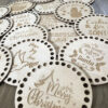 Christmas Wooden Crochet Baskets