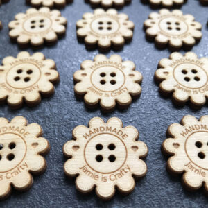 Personalised Flower Buttons