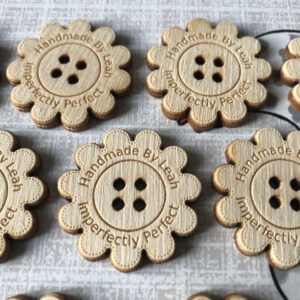 Personalised Flower Buttons