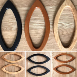 Wooden Oval Bag Handles