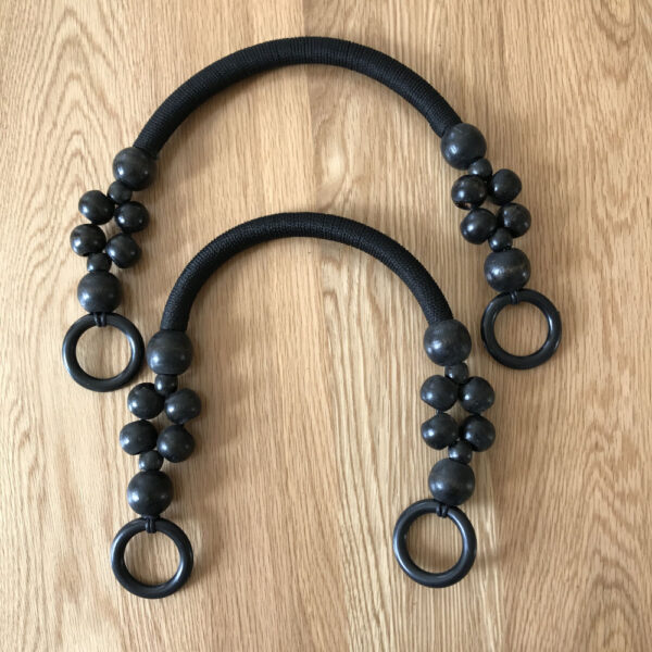 Canvas And Wooden Bead Bag Handles