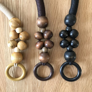 Canvas And Wooden Bead Bag Handles