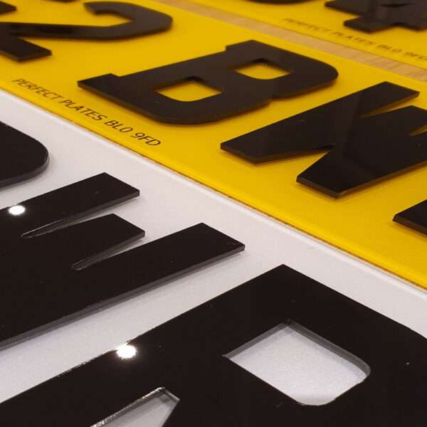4D Number Plate Characters (3mm)