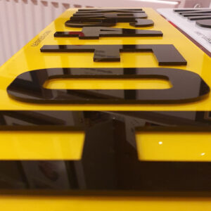 4D Number Plate Characters (3mm)