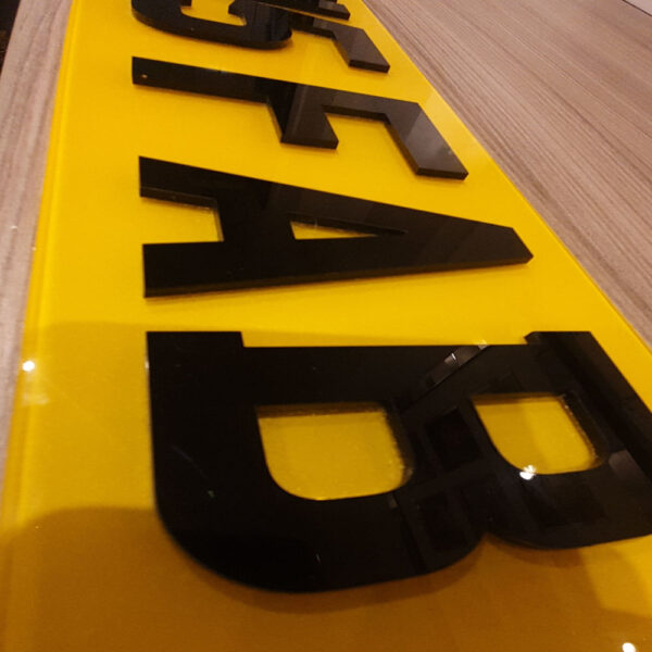 4D Number Plate Characters (3mm)