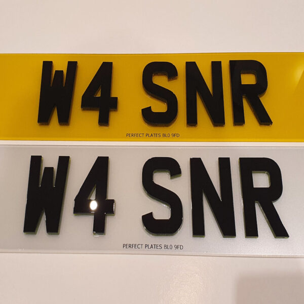 4D Number Plate Characters (Neon)