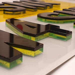4D Number Plate Characters (Neon)