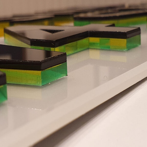 4D Number Plate Characters (Neon)