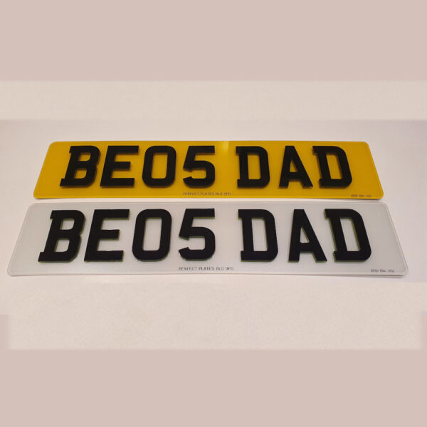 4D Number Plate Characters (Neon)