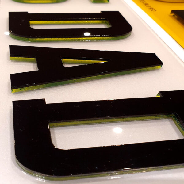 4D Number Plate Characters (Neon)
