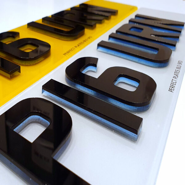 4D Number Plate Characters (Neon)