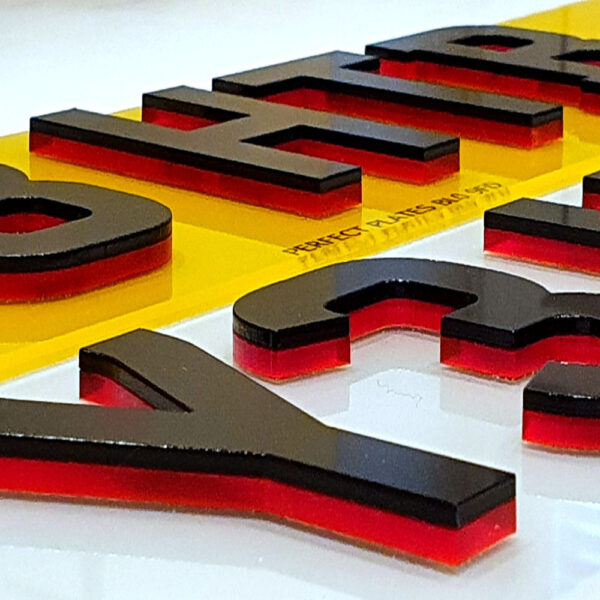 4D Number Plate Characters (Neon)