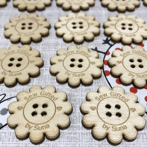 Personalised Wooden Button