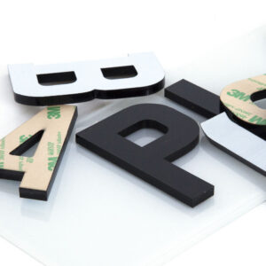 4D Number Plate Characters (3mm)