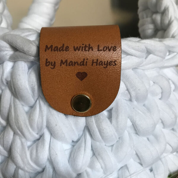 Custom Leather Rivet Tags