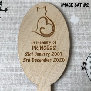 Cat Memorial Tag