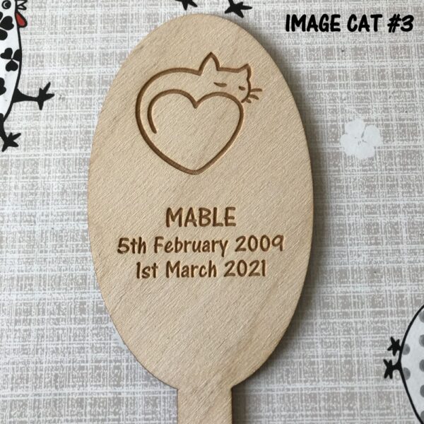 Cat Memorial Tag