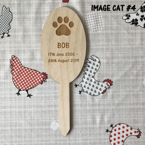 Cat Memorial Tag