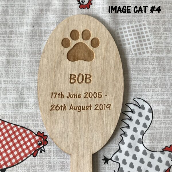 Cat Memorial Tag