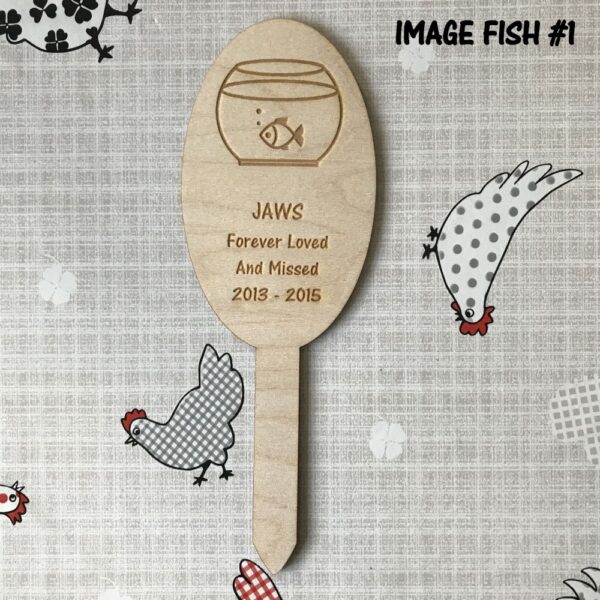 Fish Memorial Tag