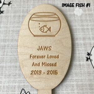Fish Memorial Tag
