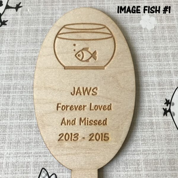 Fish Memorial Tag