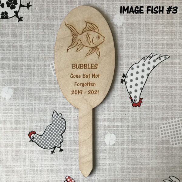 Fish Memorial Tag