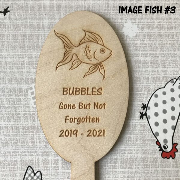 Fish Memorial Tag