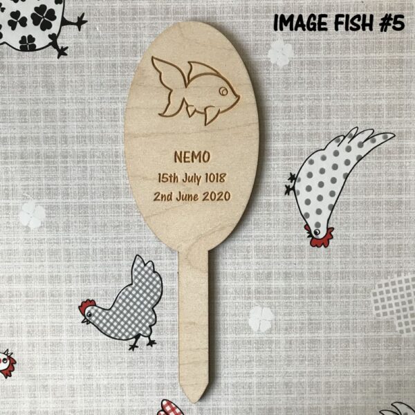 Fish Memorial Tag