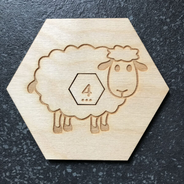 Settlers Of Catan Engraved Game Board Pieces