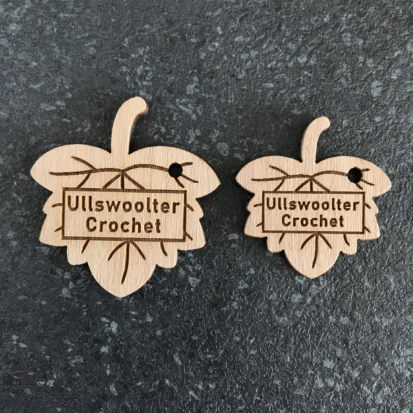 Personalised Walnut Leaf Tags