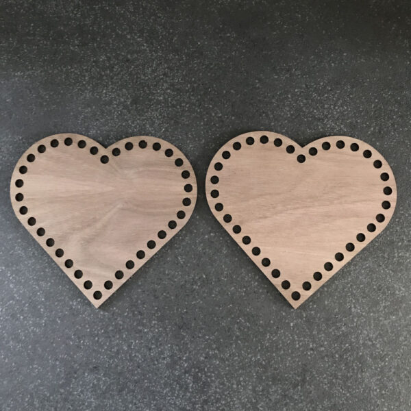 Walnut Veneer Basket Base