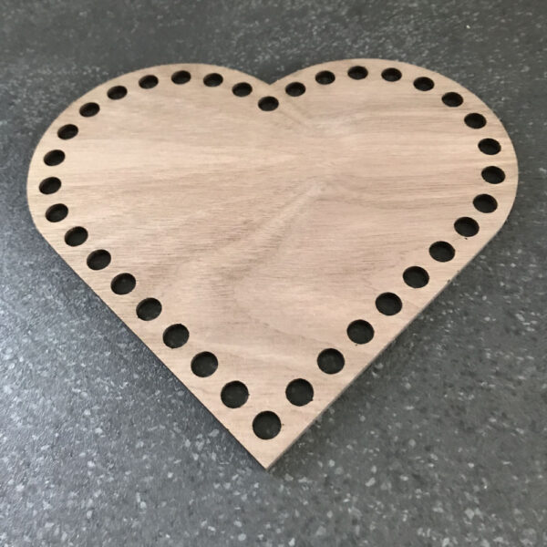Walnut Veneer Basket Base