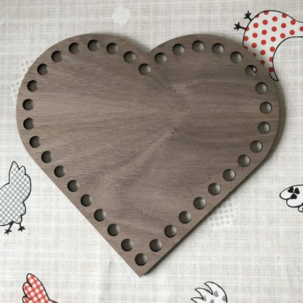 Walnut Veneer Basket Base