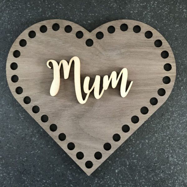 Walnut Veneer Basket Base