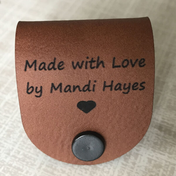 Custom Leatherette Rivet Tags