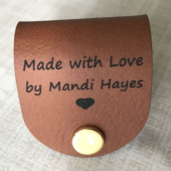 Custom Leatherette Rivet Tags