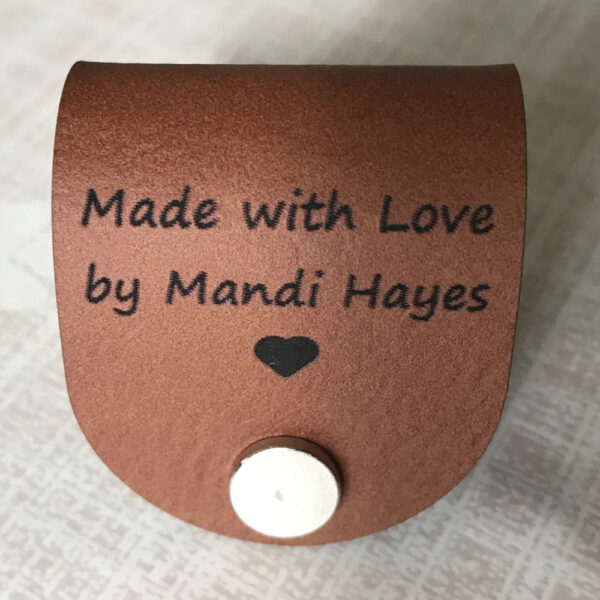 Custom Leatherette Rivet Tags