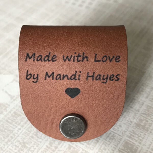 Custom Leatherette Rivet Tags