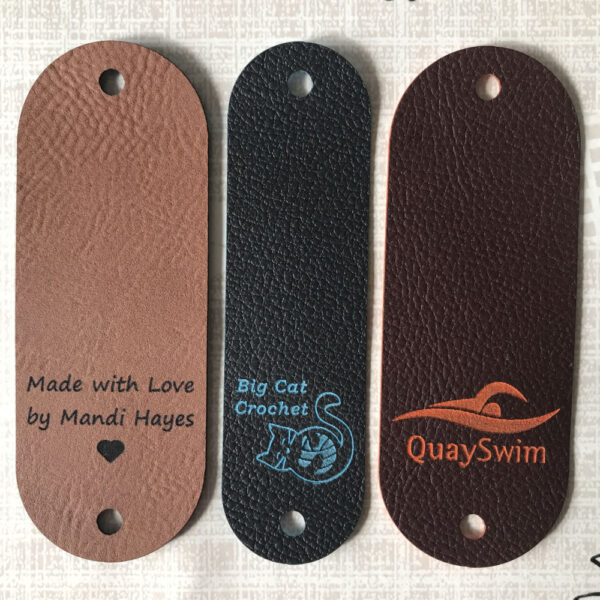 Custom Leatherette Rivet Tags