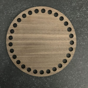 Walnut Veneer Basket Base
